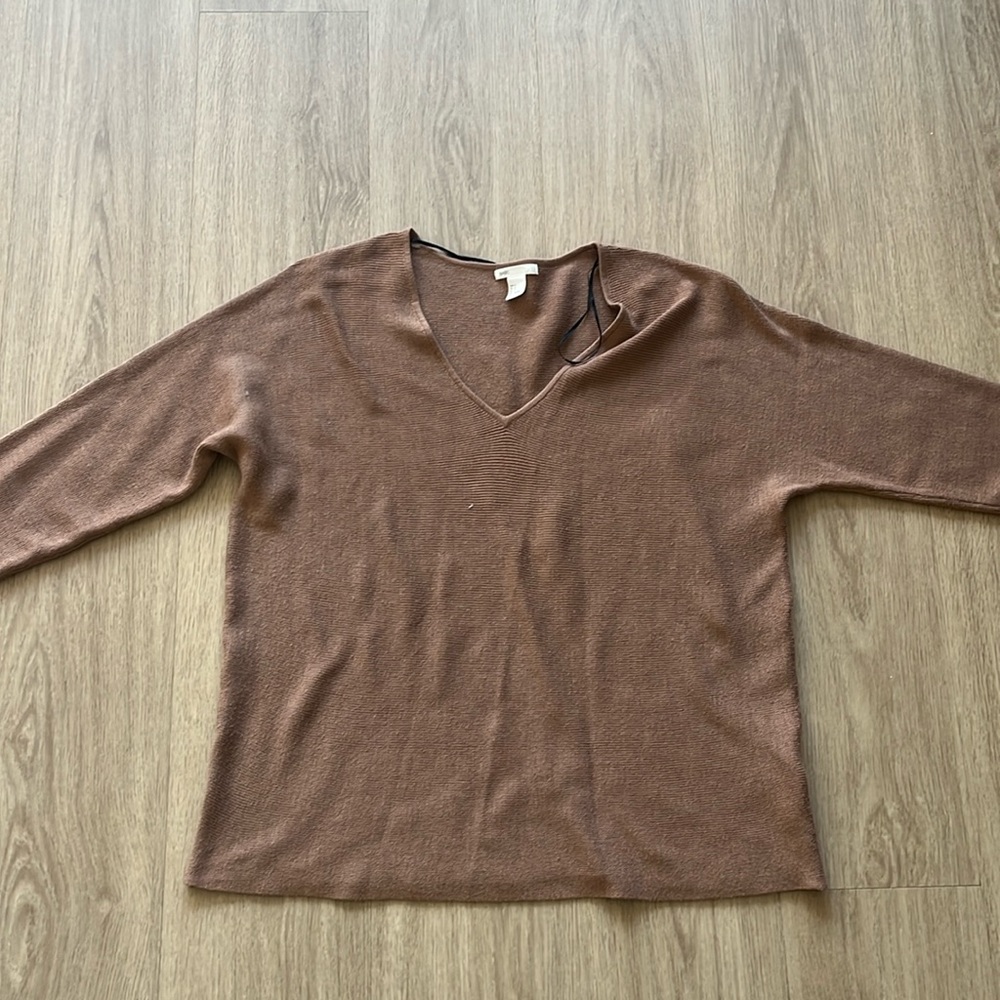 H&M brown knit sweater
